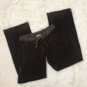 Vintage Juicy Couture Brown Velour Lounge Pants M